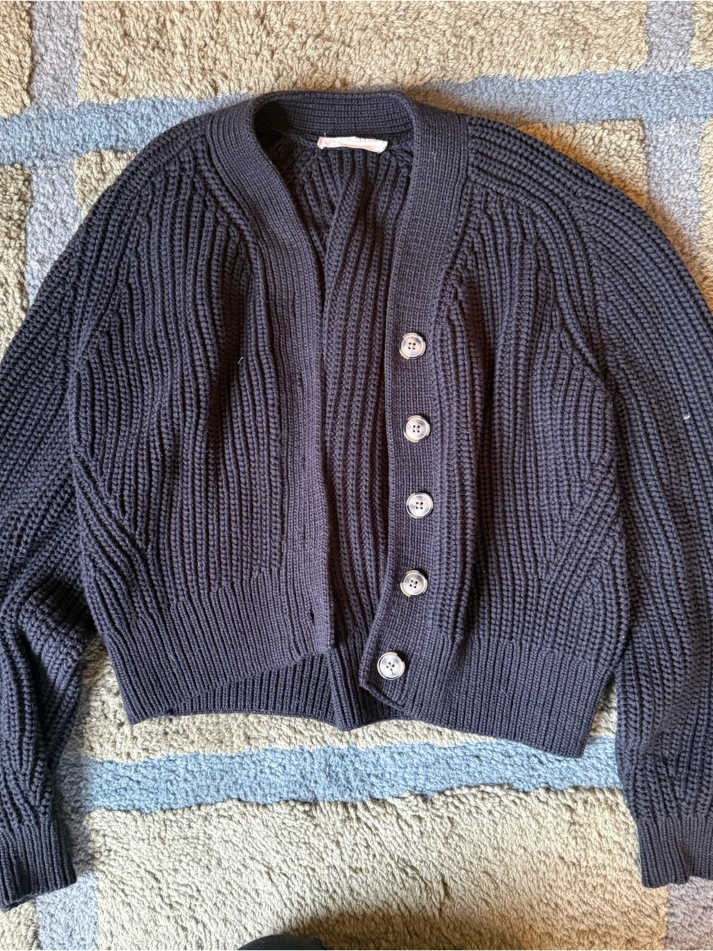 Everlane Cropped Cotton Cardigan